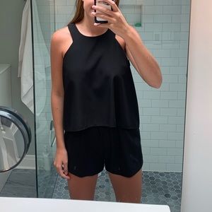 Saks fifth Avenue black romper!